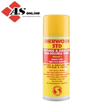 SHERWOOD STD Tapping & Drilling Non-Soluble Aerosol Fluid 400ml / Model: SHR7324000K