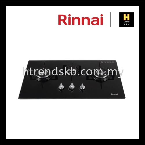 Rinnai 3-Burner Built-in Gas Hob (Glass) RB-713N-G