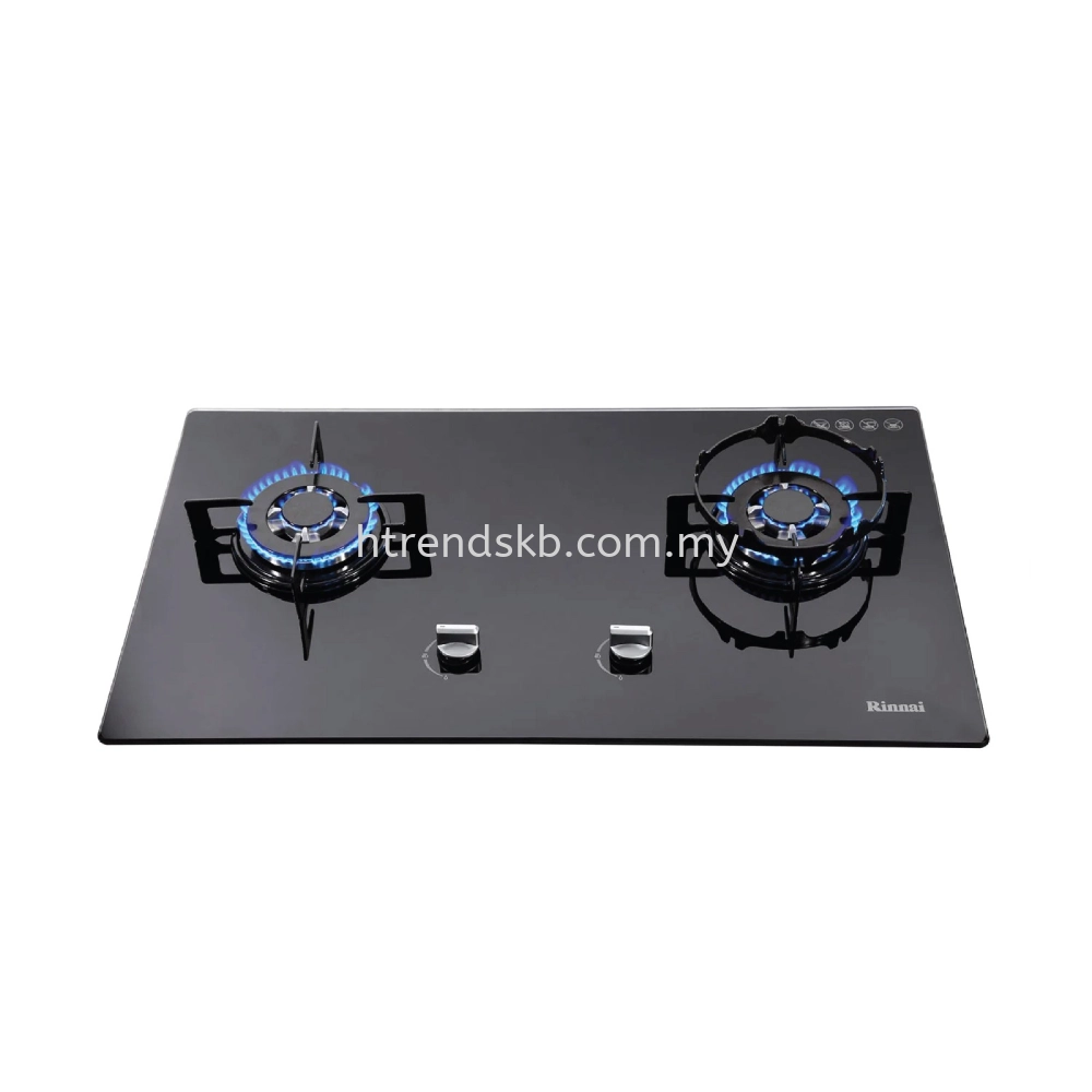 Rinnai 2-Burner Built-in Gas Hob (Glass) RB-712N-G