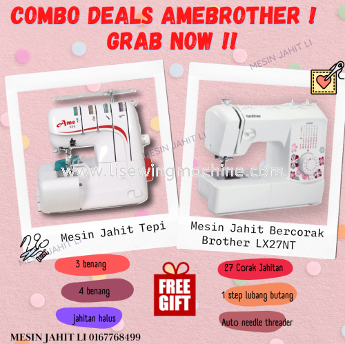 set kombo #sewingmachine #mesinjahit #mesinjahitmurah #mesinjahitmalaysia #mesinjahitjohor