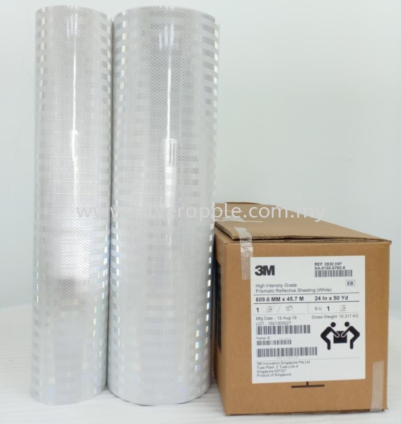 3M HIP 3M 3930 HIP White 3M HIGH INTENSITY PRISMATIC (HIP) Selangor, Malaysia, Kuala Lumpur (KL), Petaling Jaya (PJ) Supplier, Suppliers, Supplies, Supply | Silverapple Trading