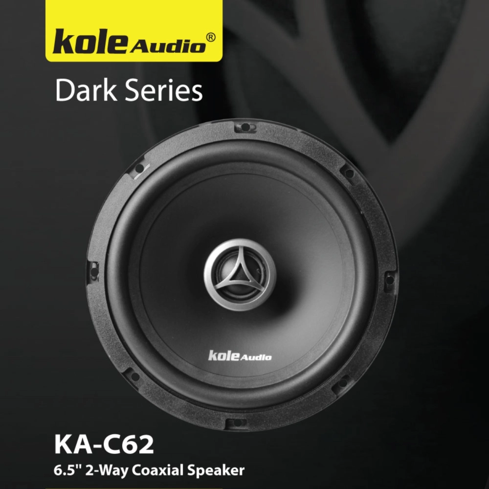 Kole Audio Dark Series 6.5″ 2-Way Car Audio Coaxial Speaker KA-C62 KA-C662