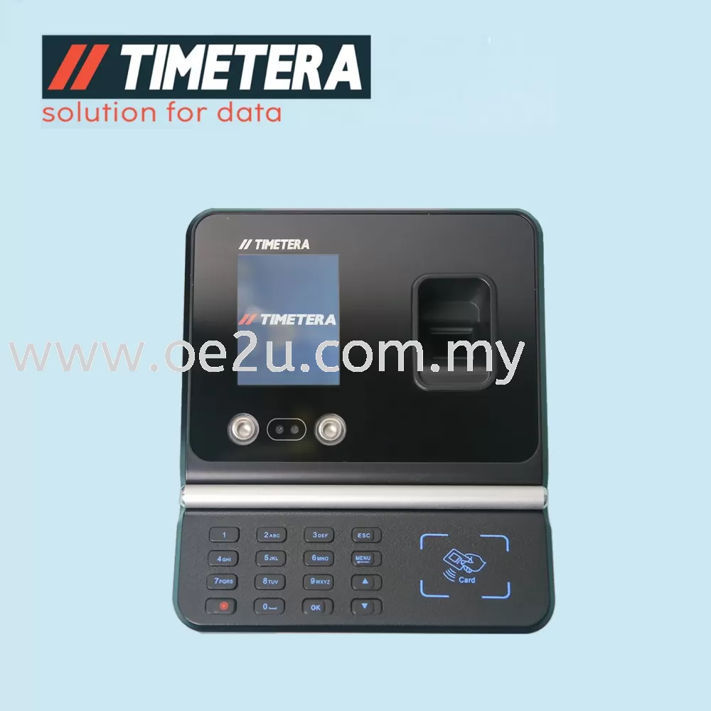 TIMETERA A350 Face Recognition & Fingerprint Time Recorder (NO Software Needed)
