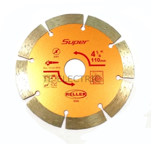 RELLER 4 1/4" 110MM DIAMOND BLADE CONCRETE CEMENT CUTTING DISC WHEEL