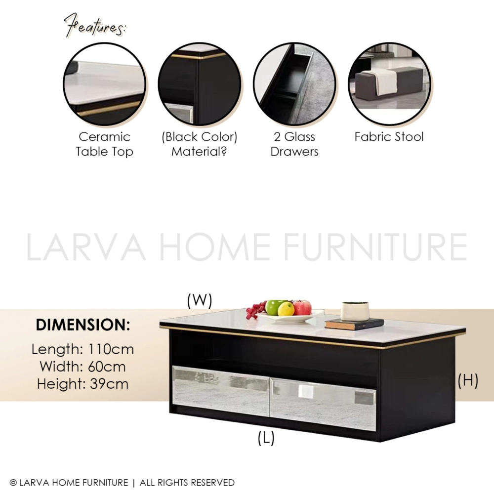 Pola Coffee Table Bedroom Collection Perak, Malaysia, Ipoh Supplier,  Suppliers, Supply, Supplies | Larva Home Furniture Sdn Bhd