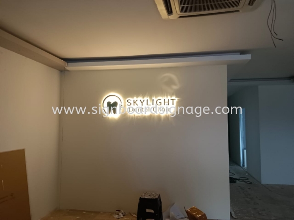 Skylight Dental Clinic - Indoor 3D LED Backlit Signage -Ampang INDOOR 3D LED SIGNAGE Klang, Selangor, Malaysia, Kuala Lumpur (KL), Pahang, Kuantan Manufacturer, Maker, Supplier, Supply | Dynasty Print Solution