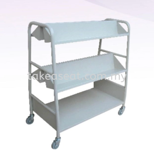 Double Sided Book Trolley