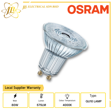 OSRAM PAR16 8W 4000K 220-240V GU10 LED LAMP