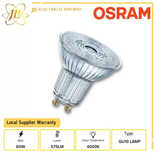 OSRAM 8W 220-240V 575LM 3000K WARM WHITE GU10 DIMMABLE LED BULB SWIMMING  POOL LIGHTINGS Kuala Lumpur (KL), Selangor, Malaysia Supplier, Supply,  Supplies, Distributor | JLL Electrical Sdn Bhd