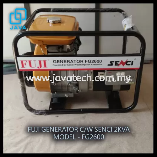 FUJI GENERATOR C/W SENCI 2KVA, MODEL - FG2600