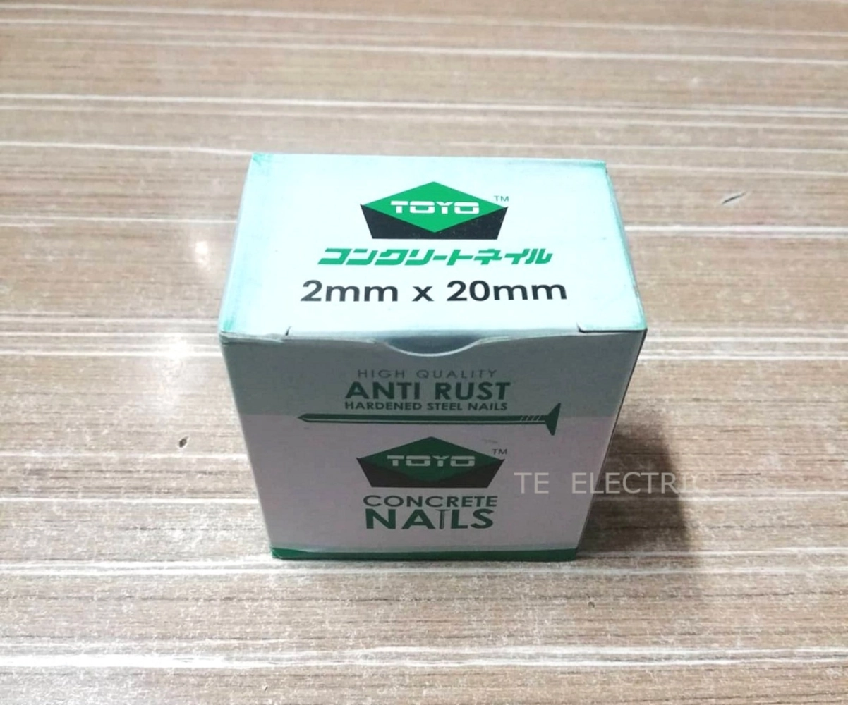 (SMALL BOX) TOYO 16MM X 2MM STEEL NAIL TOYO 20MM X 2MM STEEL NAIL ANTI RUST CONCRETE NAIL