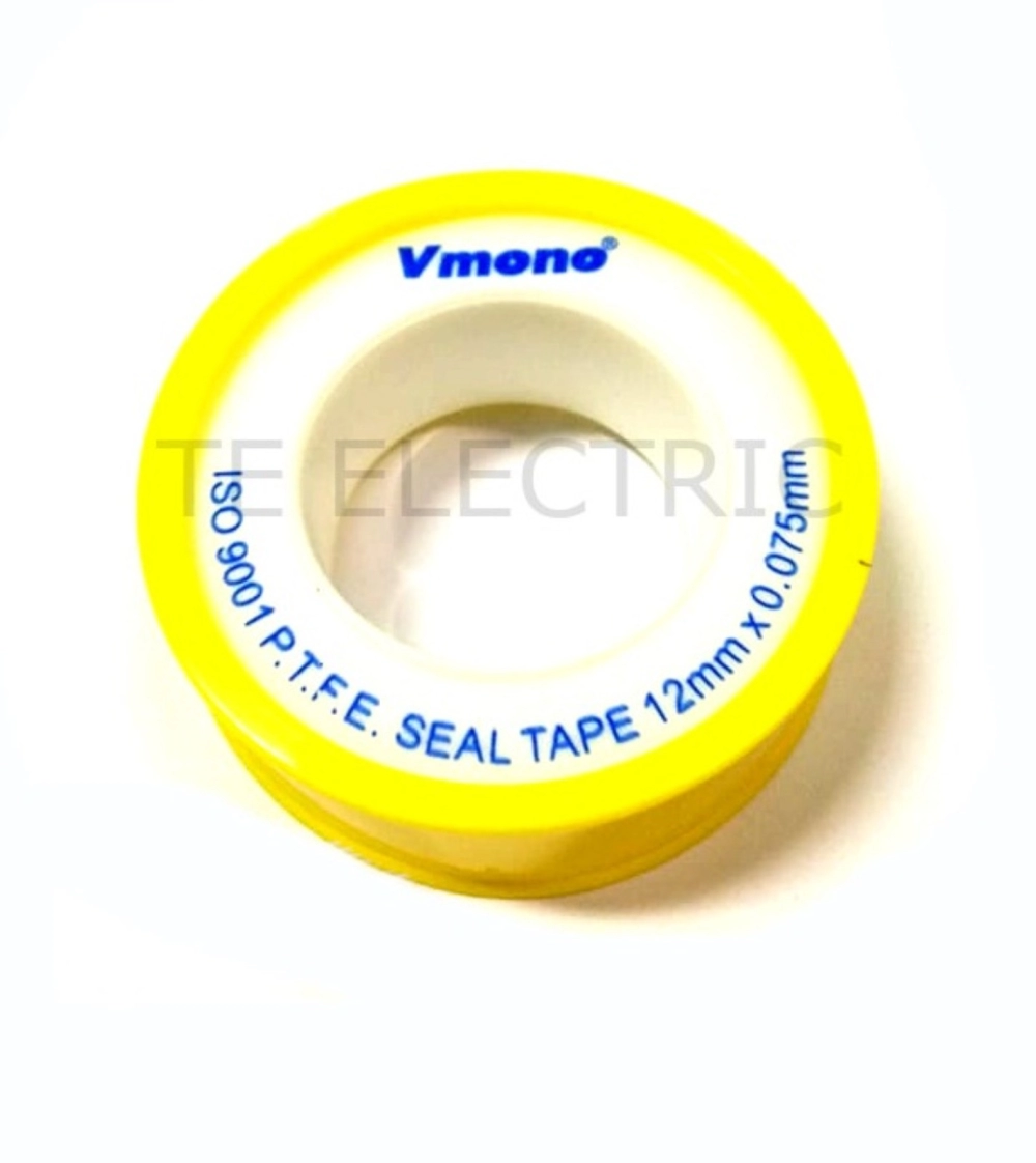 VMONO PTFE THREAD SEAL TAPE 12MM X 0.075MM PLUMBER'S TAPE HIGHLY VERSATILE PIPING DUCTING WORKS