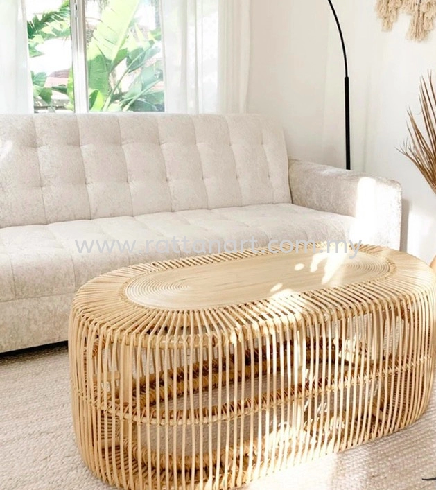 RATTAN COFFEE TABLE