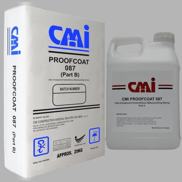 CMI PROOFCOAT 087 Waterproofing CMI Wall Material Johor Bahru (JB), Malaysia Wall & Floor Tiles, Toilet Appliances  | Fuii Seh Tiling Sdn Bhd