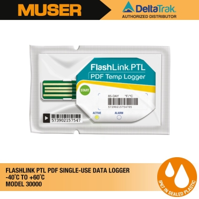 FlashLink 30000 PTL PDF Single-Use Temperature Logger | DeltaTrak by Muser