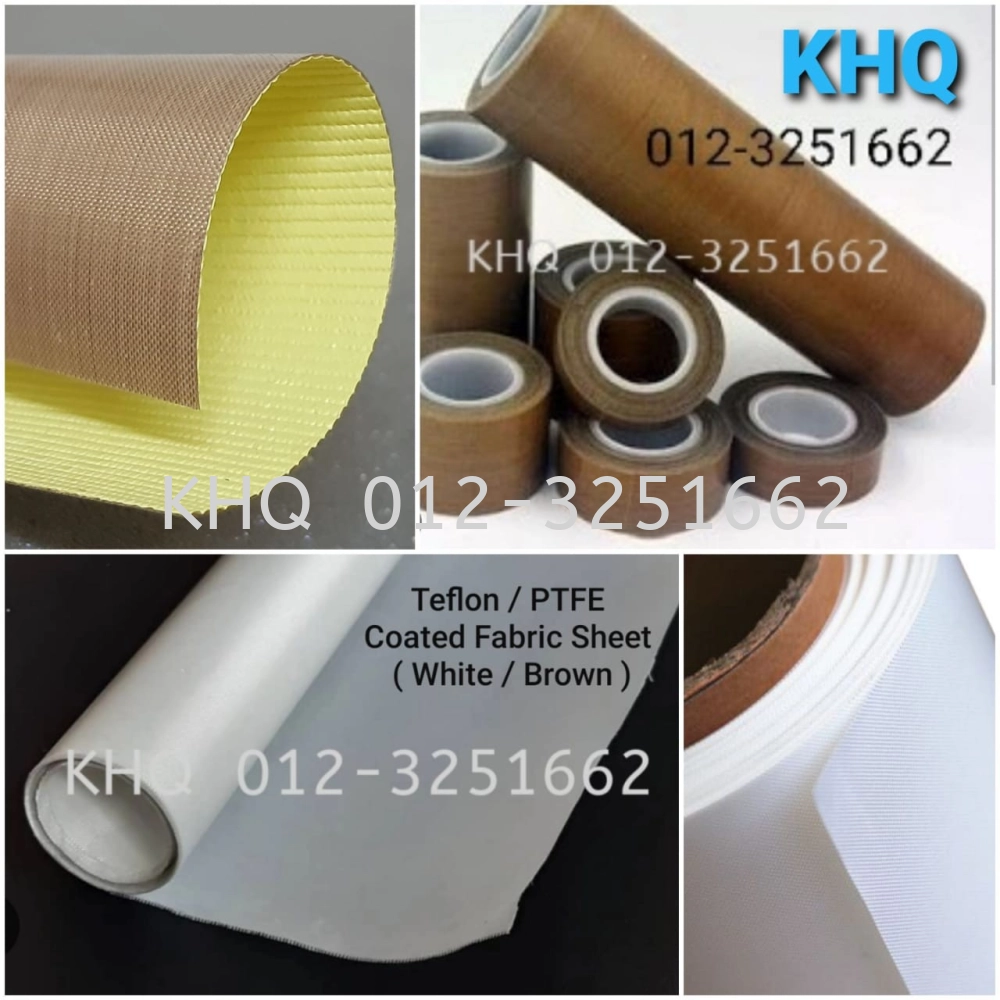 PTFE / Teflon Coated Fabric Sheet ( White / Brown )