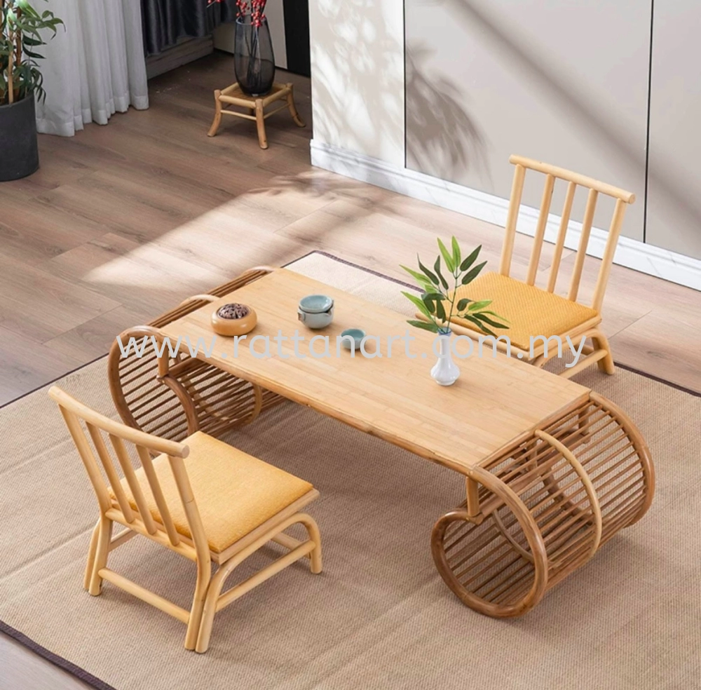 RATTAN COFFEE TABLE