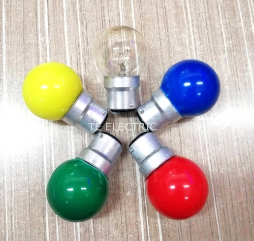 CHIYODA B22 5W BULB CHIYODA G40 PING PONG BULB INCANDESCENT BULB(YELLOW BLUE GREEN RED CLEAR)