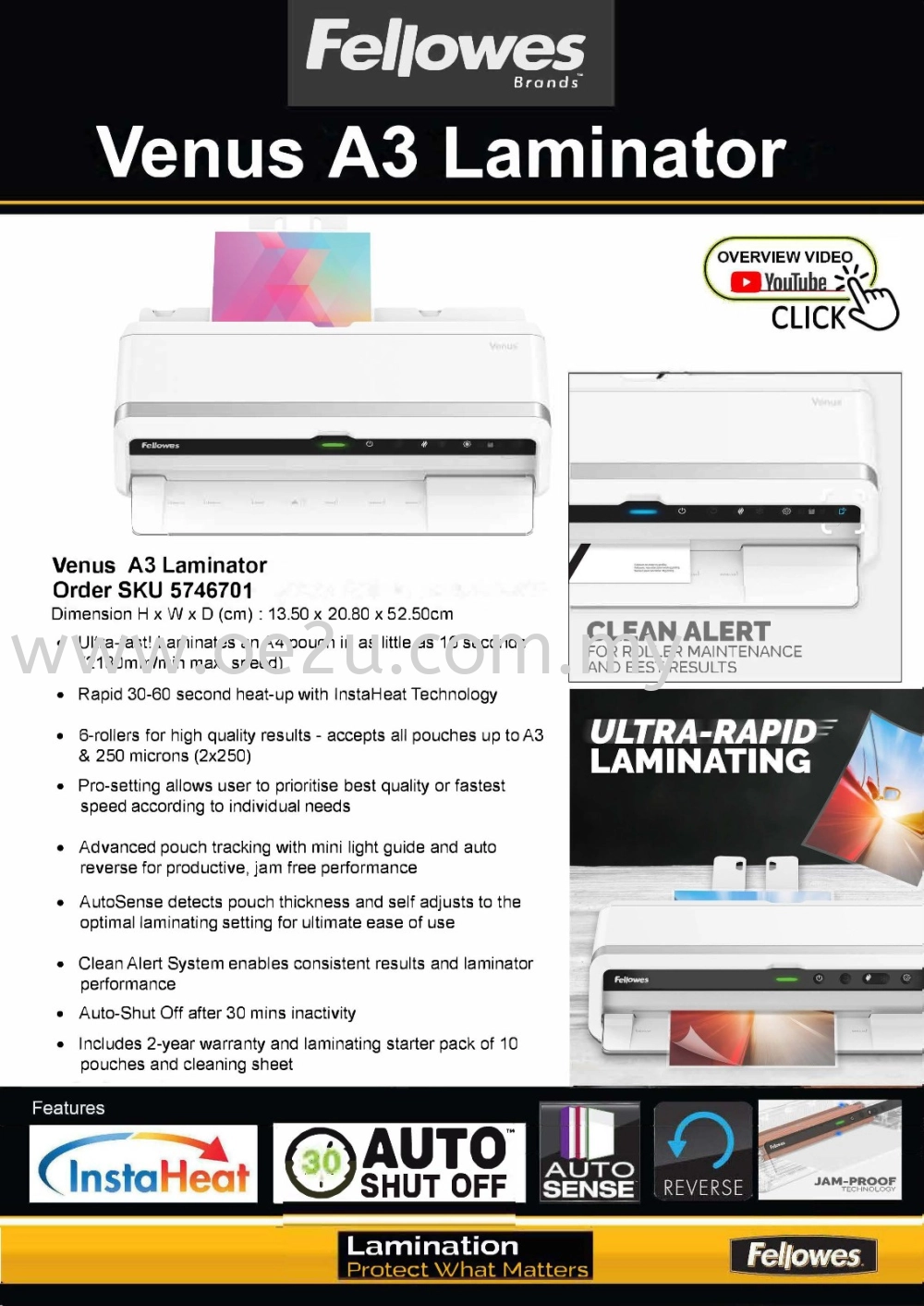 Fellowes Venus A3 Laminator