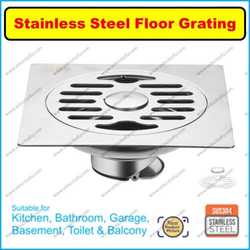 （洗衣机地漏）Stainless Steel Floor Grating With Washing Machine Connector Floor Trap Drain Trap Shower Trap