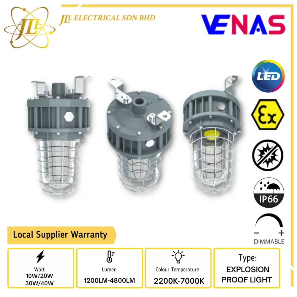 VENAS EX G SERIES AC100-277V IP66 DIMMABLE LED EXPLOSION PROOF OBSTRUCTION BEACON LIGHT [10W/20W/30W/40W]