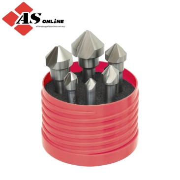 SHERWOOD Countersink Set, Countersink, Straight Shank, Set of 6, Cobalt High Speed Steel, Bright / Model: SHR0209010A