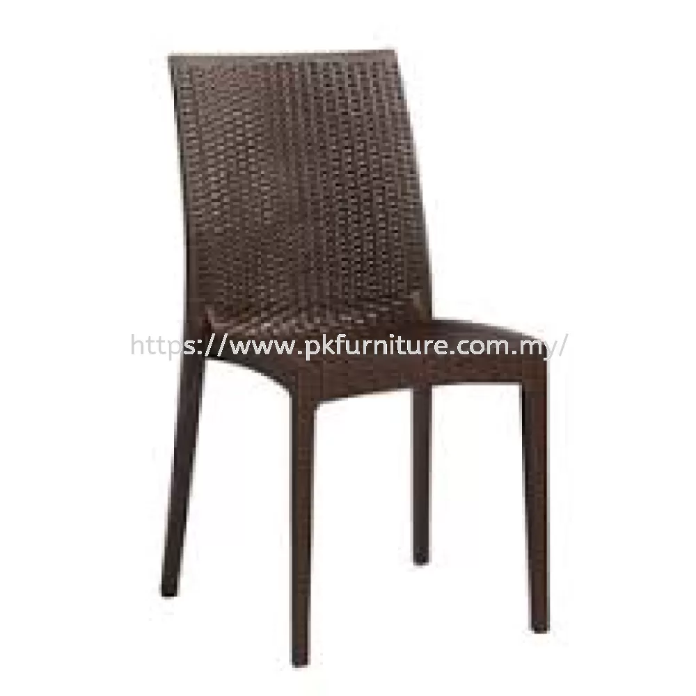 RATTAN-S2 - PLASTIC CAFE CHAIR