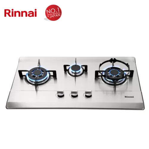 Rinnai 77cm Stainless Steel 3 Burner Gas Hob RB-713N-S