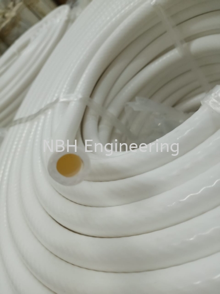 White Cloth Insertion Silicone Hose (Food Grade) Silicone Hose SILICONE PRODUCTS Selangor, Malaysia, Kuala Lumpur (KL), Puchong Supplier, Suppliers, Supply, Supplies | NBH Engineering & Industrial Sdn Bhd