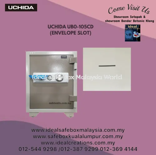 Uchida UBO-105CD Fire Resistant Safe Box with Envelope Slot (Dial Lock)_105kg