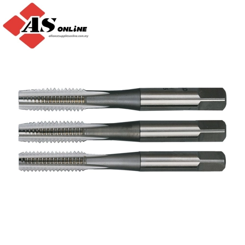 SHERWOOD Tap Set, M9.0 x 1.25, Metric Coarse, High Speed Steel, Bright, Set of 3 / Model: SHR0850420D