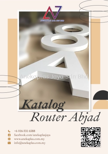 KATALOG PEMOTONGAN ROUTER 3D HURUF / ABJAD CELUKA CLC PVC FOAM BOARD 