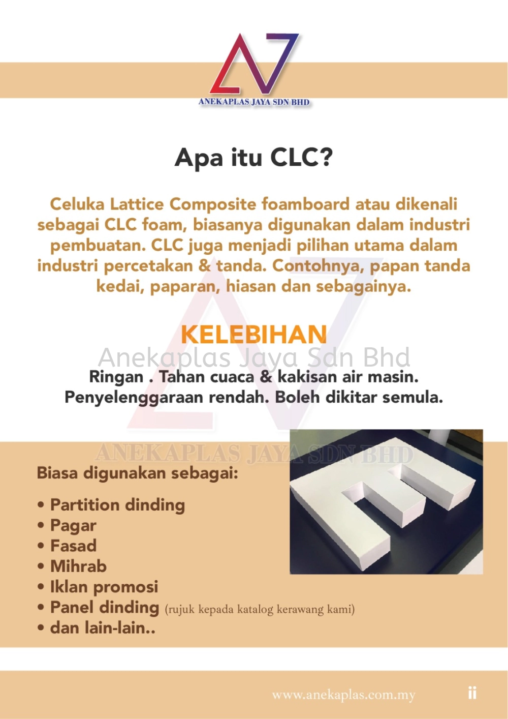 KATALOG PEMOTONGAN ROUTER 3D HURUF / ABJAD CELUKA CLC PVC FOAM BOARD 