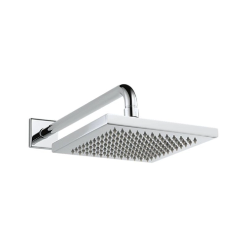 Mocha stainless steel square shower head with  wall shower arm - (MHS1110 + MSA300) Rain shower set