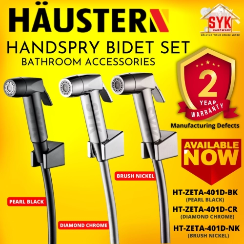 SYK RUBINE HAUSTERN (HT-ZETA-401D-CR/NK/BK) Bathroom Hand Bidet Spray Set Toilet Bidet Spray Home Accessories