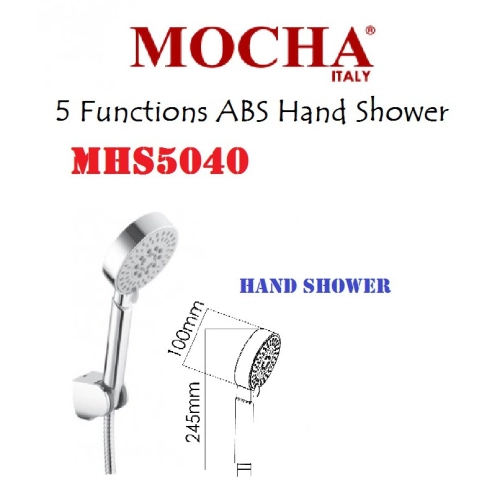 MOCHA MHS5040 Hand Shower with 5 Functions Pancuran Tangan