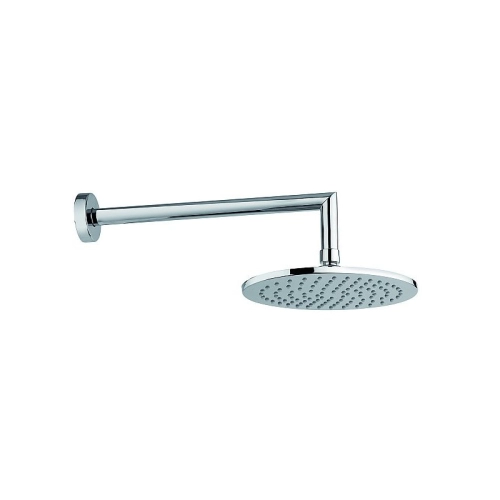 Mocha stainless steel circle shower head with  wall shower arm.(MHS 7012 + MSA 300 )
