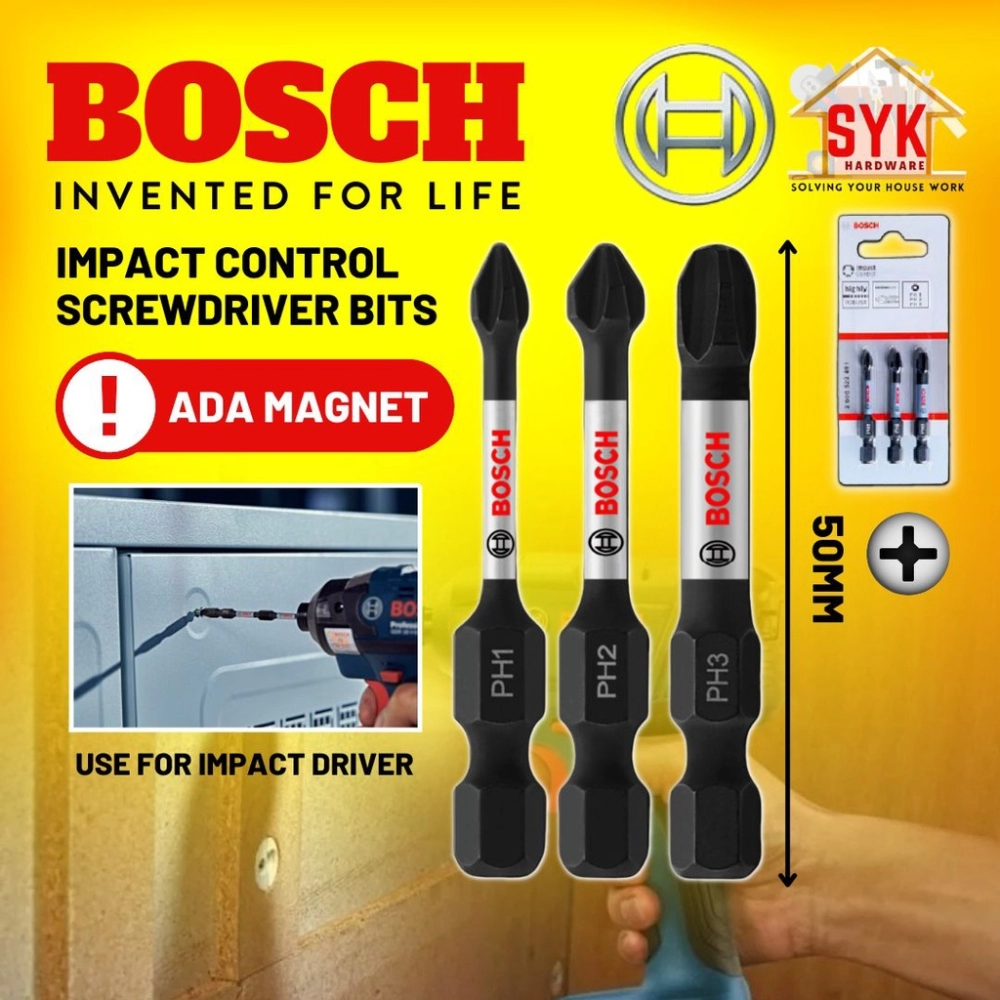 Bosch Impact Control Screwdriver Bit Set