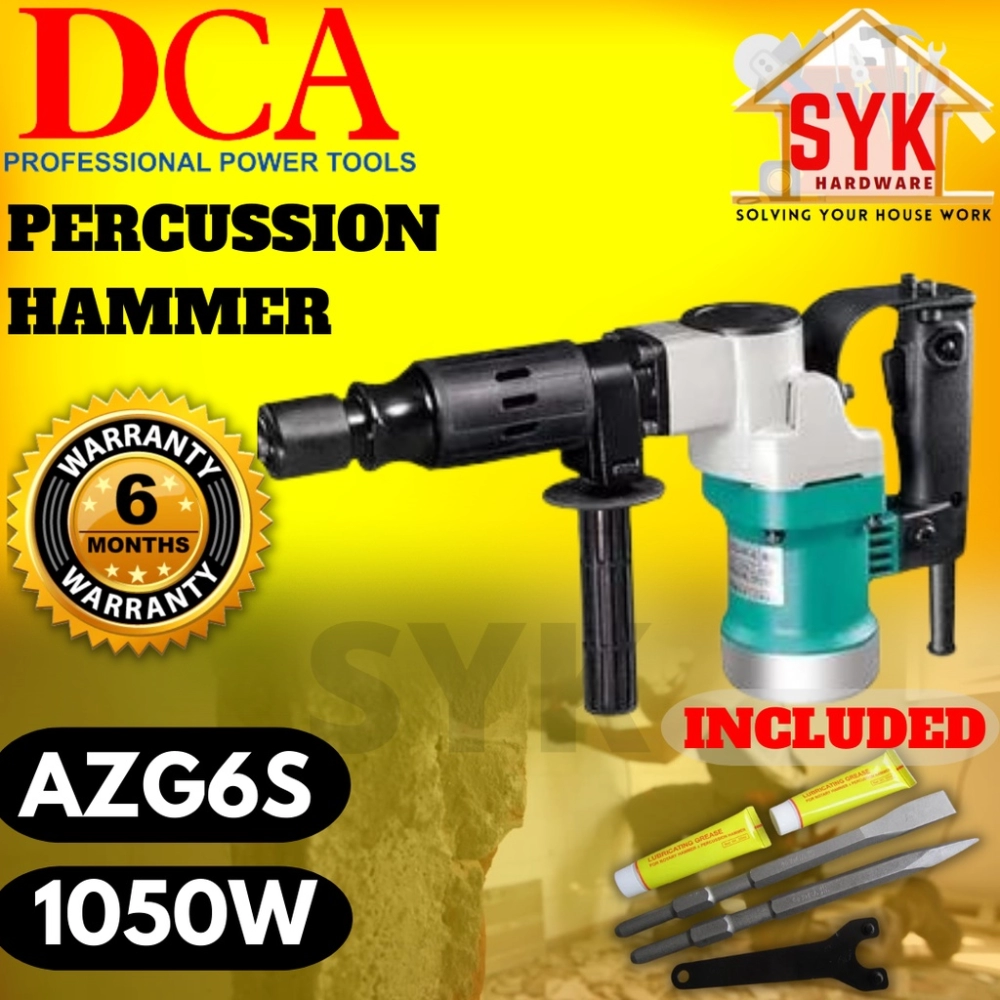 SYK DCA AZG6S Electric Demolition Hammer Drill Power Tools Wall Drill Mesin Pecah Batu Mesin Gerudi Dinding