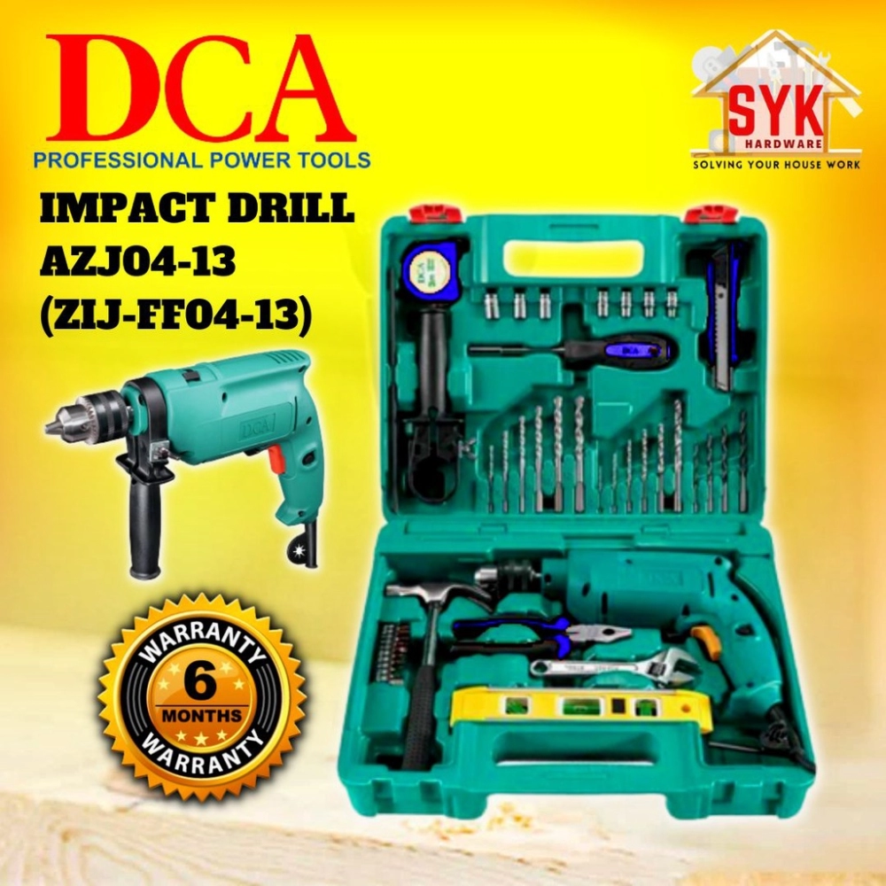 SYK DCA Impact Drill AZJ04-13 (ZIJ-FF04-13) Drilling Machine Hand Drill Electric Drill Impact Gun Pemutar Skru Driver