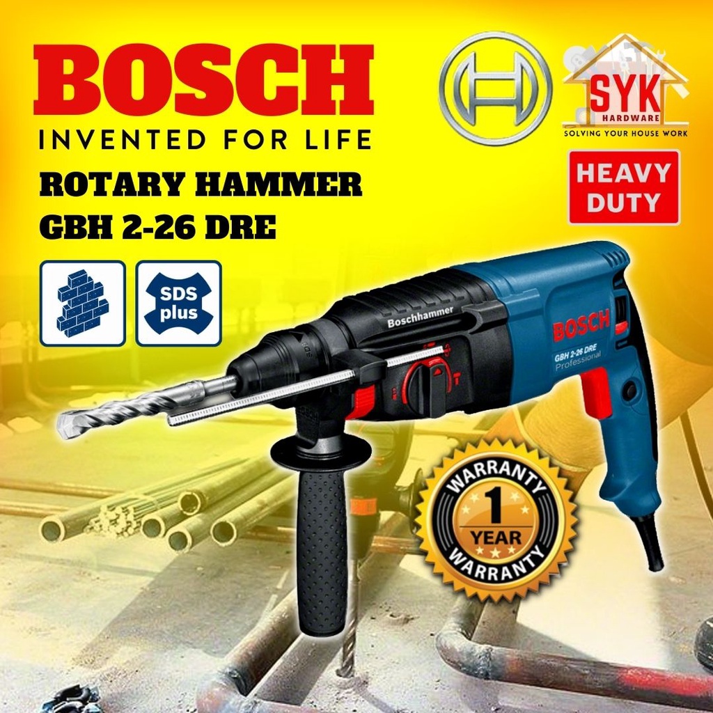 SYK Bosch GBH 2 26 DRE Professional Rotary Hammer Power Tools