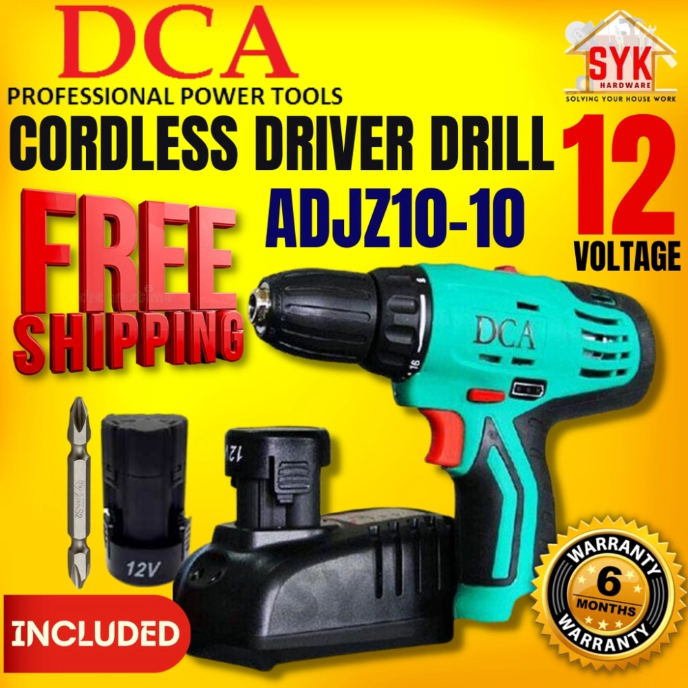 SYK (FREE SHIPPING) DCA ADJZ10-10 (12V) / ADJZ1202 (10.8V) DCA Cordless Drill Battery Mesin Drill Mesin Tebuk Dinding
