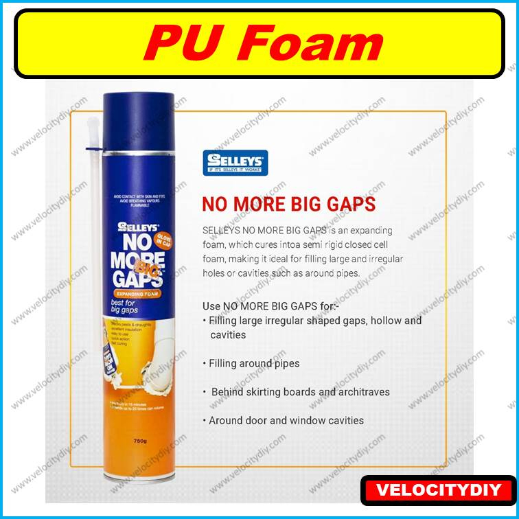 （膨胀胶）Selleys No More Big Gaps PU Foam Expanding Foam 750ml