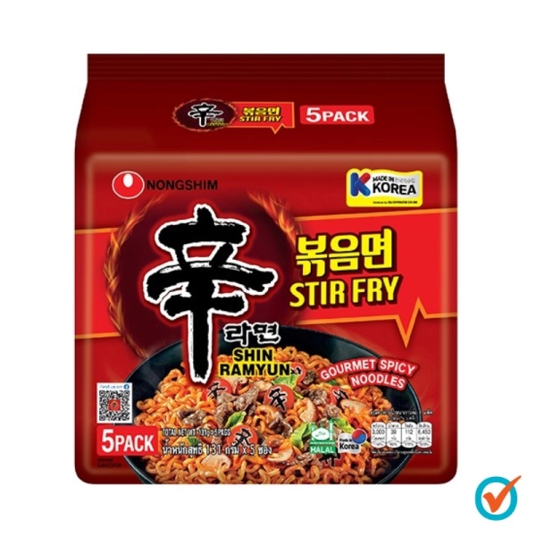 Nongshim Shin Ramyun Stir Fry 5x131g *Made In Korea*