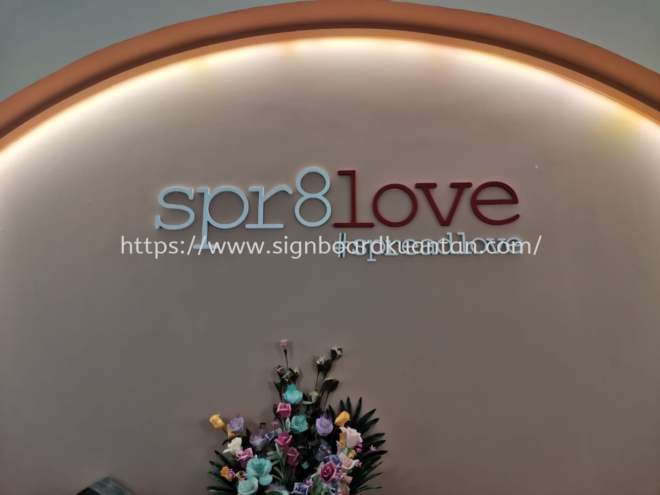 SPR8LOVE INDOOR PVC FOAM BOARD 3D LETTERING AT MENTAKAB TEMERLOH PAHANG MALAYSIA