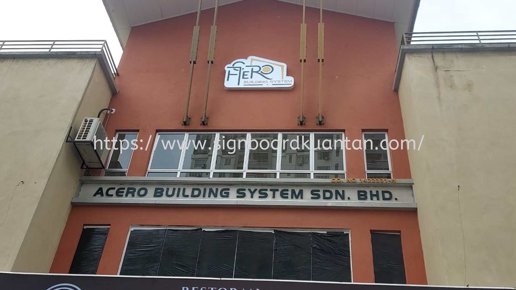 GAERO OUTDOOR 3D LED FRONTLIT LOGO SIGNAGE SIGNBOARD AT KEMAMAN TERENGGANU MALAYSIA 