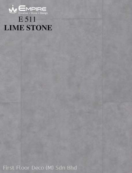 E511 - LIME STONE - SPC STONE SERIES 5MM - FLOORING SPC Stone Series - 5MM - EMPIRE SPC - Stone Plastic Composite Penang, Malaysia Supplier, Installation, Supply, Supplies | FIRST FLOOR DECO (M) SDN BHD