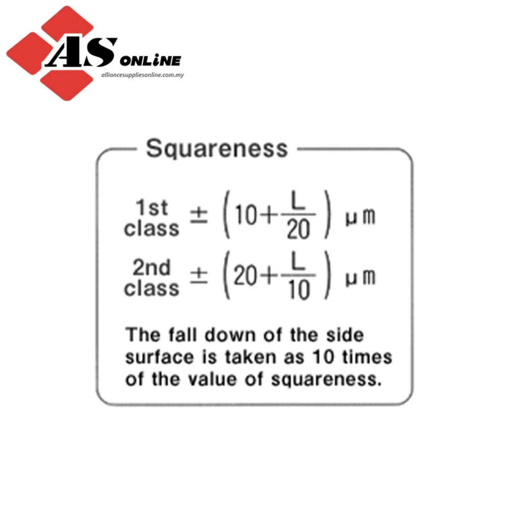 RIKEN Precision Square With Base JIS 2nd Class / Model: ASDS2-50