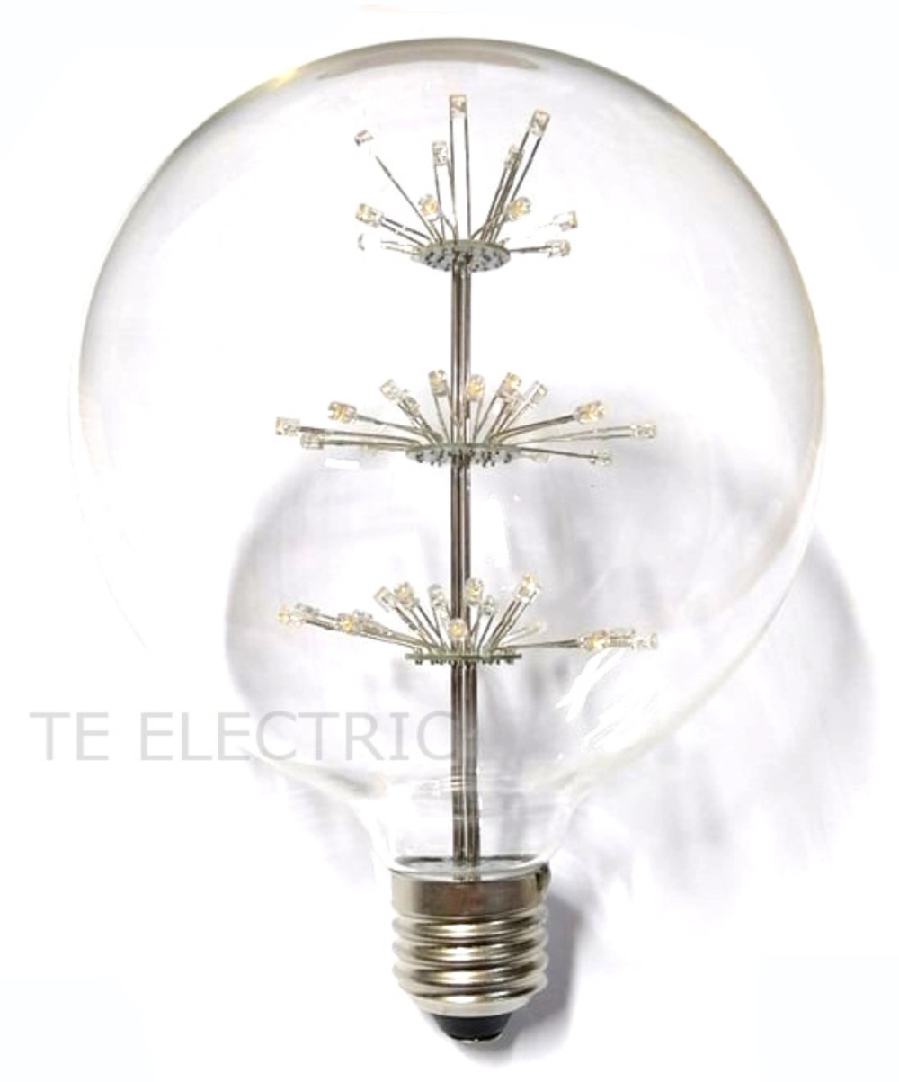 G125 E27 10W LED GLOBE STAR BULB DECORATION ANTIQUE LIGHT (WARMWHITE)