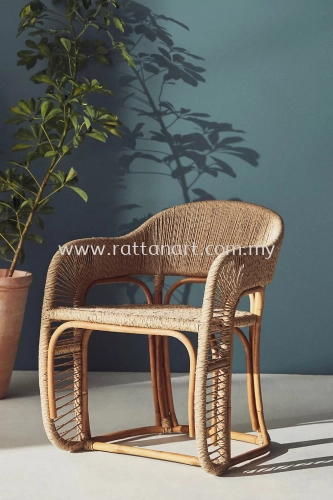 RATTAN PAPERCORD DINING CHAIR